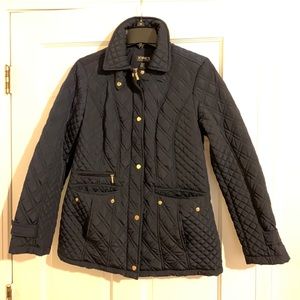 Navy Quilted Jacket